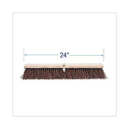 Boardwalk 20124 Floor Brush Head, 3 1/4-Inch Natural Palmyra Fiber, 24-Inch
