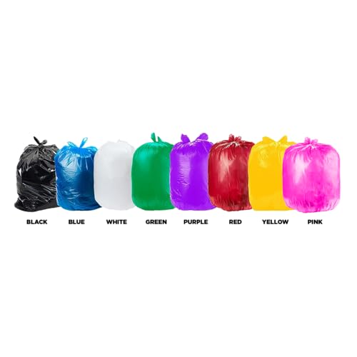 Ultrasac Heavy Duty 55 Gallon Purple Trash Bags - (Value 50 Pack) - 1.5 MIL equivalent Industrial Strength Plastic 37" x 54" for 50-55 Gal Cans -Fits Toter, Rubbermaid Brute, Carlislie Bronco etc. - color: Purple, style: 50-55 Gal, 1.5 Mil Equiv, 50 Count