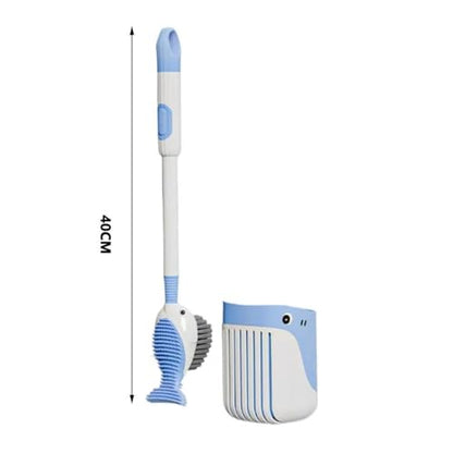 Suction Cup Toilet Brush Set, 2025 Wall-Mounted Toilet Cleaner with Built-in Liquid Dispenser & Quick-Dry Holder, Touch Free, Space-Saving Hygienic Bathroom Organizer for Home,RV,Boat (Green) - color: Green