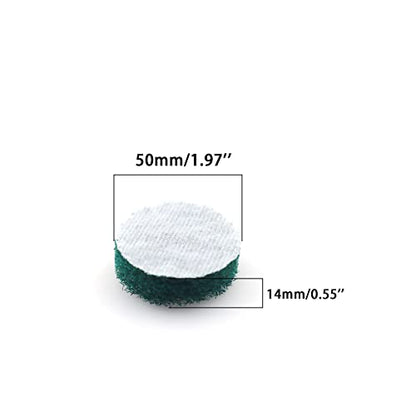 Heavy Duty Scour Pads, Non-Scratch Scrub Sponges, ULIFESTAR 5PCS Dish Scrubber Scouring Pads, Dual-Sided Reusable Household Scrub Pads for Dishes,Dish Cleaning Tool,Kitchen Scrubbers & Metal Grills - size: 50mm/2''Green 180-240grits