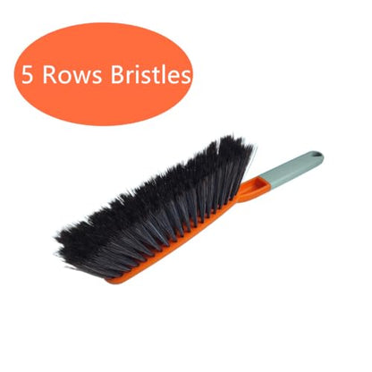 Soft Bristle Bed Sheets Sweeping Cleaning Brush with Long Hand, 15" Plastic Hand Broom Counter Duster for Crumb Debris Desk Quilt Sofa Furniture Car Clothes Hair Remover (3 Pack)