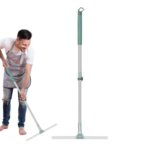 Floor Squeegee – Silicone ABS 35cm | Squeegee Broom | Scraping Wiper for Bathroom Kitchen Window Cleaning Wet Water Removal and Household Maintenance Use - color: Silicone Floor Scraper