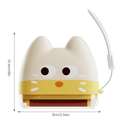 Washable Lint Roller, Cute and Ergonomic Design, 10.4x9cm, Reusable Pet Hair Roller, Fabric Care Lint Remover, Reusable and Eco Friendly, for Clothing, Couches, Beds, Or Upholstery at Home, Travel - color: Beige Yellow