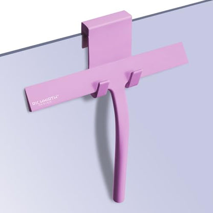 Silicone Rubber Blade Shower Squeegee 9" in Width Window & Car Squeegee - Pink - color: Pink, size: 9 Inches