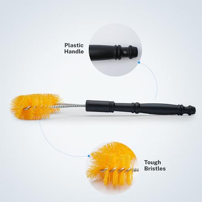 S.M. Arnold Long Reach Carpet Brush, 2-Pack – Deep Clean Automotive Carpets & Mats, Ergonomic Design, Sturdy Bristles | For Car Interiors, Pro Grade Vehicle Care | Easy Grip Handle, 14.56"x7.87"x1.5"