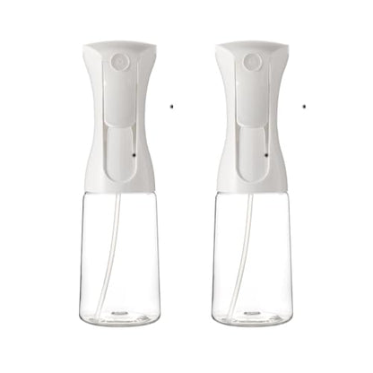 Spray Plastic Bottle for Hair, Ultra Fine Mist, Water Mister for Hairstyling, Cleaning, Plants, Pets 7oz/200ml, Clear bottle (set of 2) - size: 7 oz*2