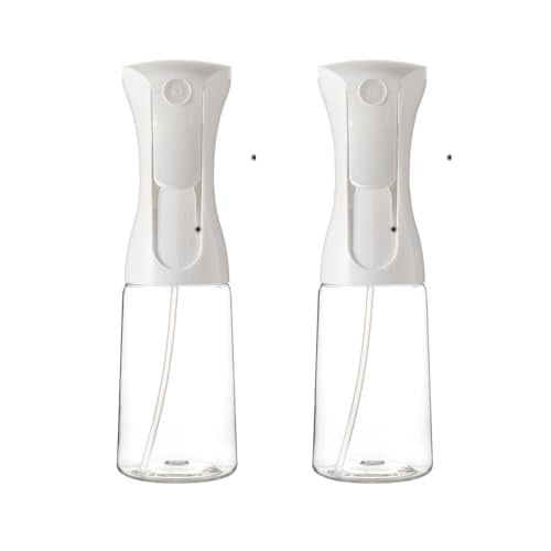 Spray Plastic Bottle for Hair, Ultra Fine Mist, Water Mister for Hairstyling, Cleaning, Plants, Pets 7oz/200ml, Clear bottle (set of 2) - size: 7 oz*2