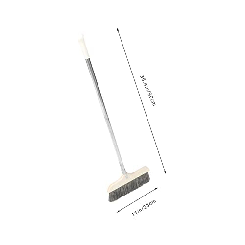 Healeved Detachable Hardwood Floor Broom Soft Bristles Lightweight for Kitchen Camping