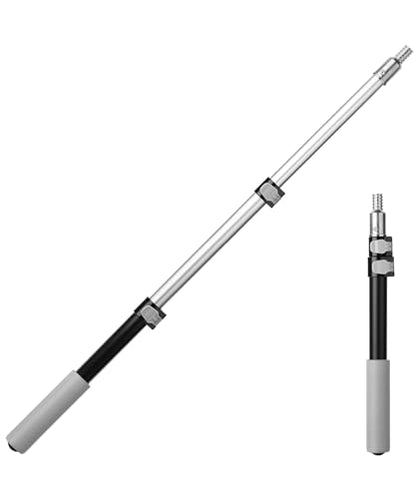 Bates- Telescopic Extension Pole, 3 Ft, Aluminum Alloy, Sturdy Multi-Purpose Extension Pole with Flip-Lock Design for Painting, Dusting and Cleaning - color: Black and Gray, size: 3 Ft, 1 Pack