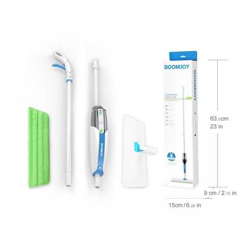 Mop and Bucket Set for Floor Cleaning – Microfiber Spray Mop with Reusable Pads, Self-Wringing Spin Mop for Hardwood Floors, Tile, Laminate – Complete Home Cleaning Kit with 360° Rotation