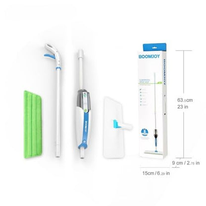 Mop and Bucket Set for Floor Cleaning – Microfiber Spray Mop with Reusable Pads, Self-Wringing Spin Mop for Hardwood Floors, Tile, Laminate – Complete Home Cleaning Kit with 360° Rotation