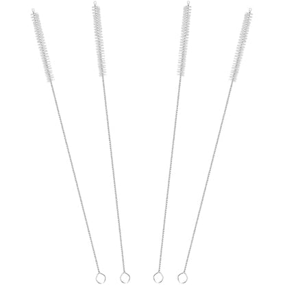 14 Inch Straw Cleaner Brush Extra Long, 4-PCS Straw Brush Extra Long with Nylon Bristles, Extra Wide 12mm diam Straw Cleaning Brush for Reusable Straws, Coffee Machine and Baby Bottles.