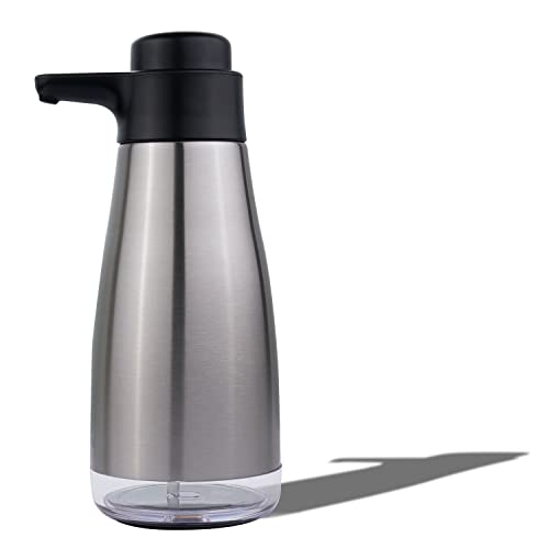 AIKE 15fl.oz Stainless Steel Liquid Soap Dispenser for Dish and Hand Soap - color: Brushed Stainless Steel Finish