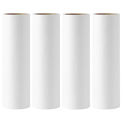 6.3 inch Large Lint Roller Refills for Pet Hair Extra Sticky Roller Refills 6.3 in Long Handle Lint Roller Replacement for Floor Carpet Couch Clothes (Pack of 4) - size: 4-Pack