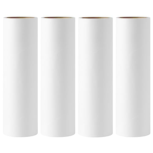 6.3 inch Large Lint Roller Refills for Pet Hair Extra Sticky Roller Refills 6.3 in Long Handle Lint Roller Replacement for Floor Carpet Couch Clothes (Pack of 4) - size: 4-Pack