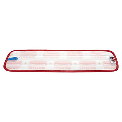 Rubbermaid Commercial Products HYGEN Microfiber Wet Mop Head Pad, 18 inch, Red, for Janitorial/Professional Cleaners and Heavy-Duty Industrial Floor Cleaning/Mopping/Scrubbing - style: Reusable Microfiber Red- 1ct