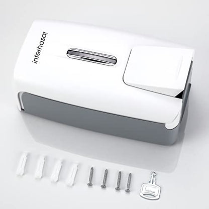 interhasa! Soap Dispenser Wall Mount Refillable 28oz Hand Sanitizer Dispenser Commercial Hand Soap Dispenser for Bathroom Support Liquid Gel Soap - color: White