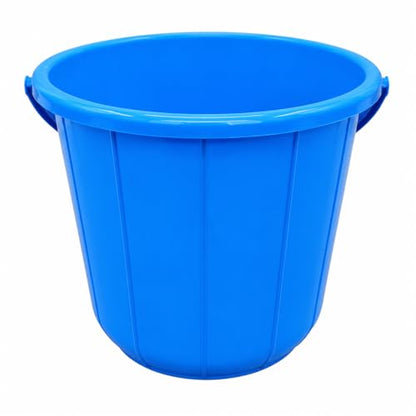 16 Liter Plastic Buckets with Handle (4 Pack) – 12 Inch Multi-Purpose Utility Buckets for Cleaning, Laundry, Gardening, Storage & Household Use – Red, Green, Orange & Blue
