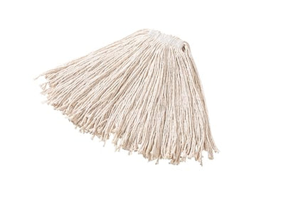 Rubbermaid Commercial Cut End Cotton Mop 20 Oz White Premium Heavy Duty Mop Head Wring and Rinse - size: 20 Oz., style: Single