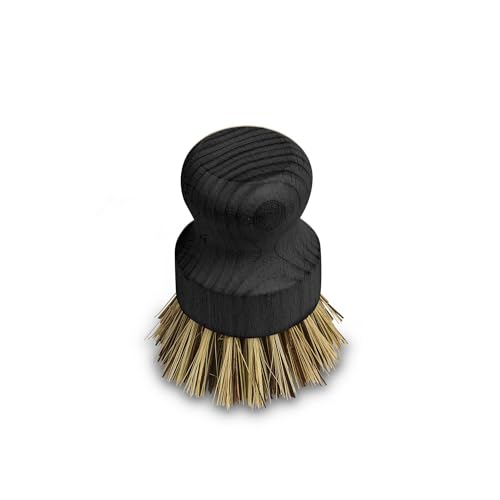 Helen’s Asian Kitchen Wok and Cast Iron Scrub Brush, Natural Stiff-Union Bristles