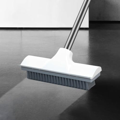 ABOOFAN Floor Scrub Brush with Long Handle, Household Stiff Bristle Cleaning Brush Tool for Bathroom, Kitchen, Tile Floor Scrubber, Shower and Garage Cleaning