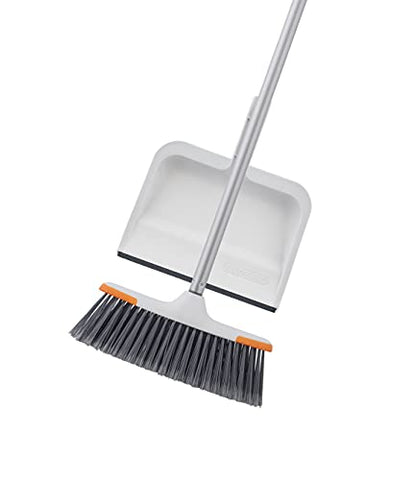 Superio Lightweight Essential Household Broom with Metal Handle, 2-Pack Grey - color: Gray, size: 2-Pack