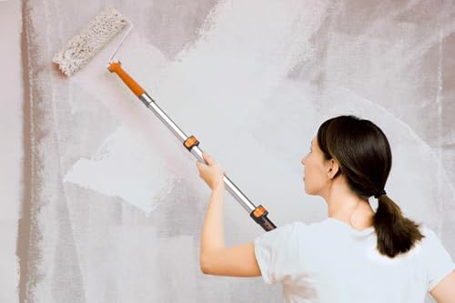 1.5-3 ft Long Paint Roller Extension Pole // Multi-Purpose Telescopic Extension Pole with Universal Twist-on Metal Tip // Lightweight & Sturdy Extendable Pole for Painting Dusting and Window Cleaning - size: 3 feet