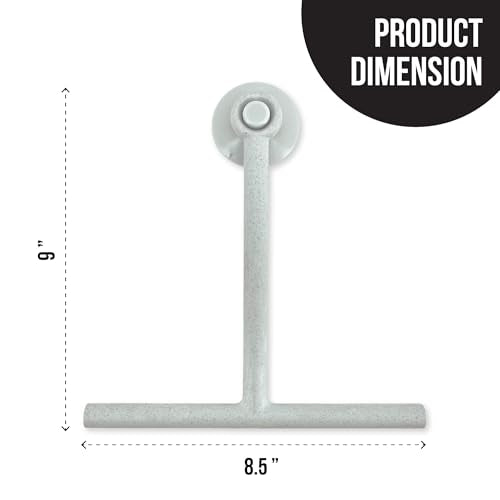 Splash Home Jasmine Eco-Friendly Shower Squeegee, Grey - color: Gray