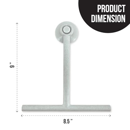 Splash Home Jasmine Eco-Friendly Shower Squeegee, Grey - color: Gray