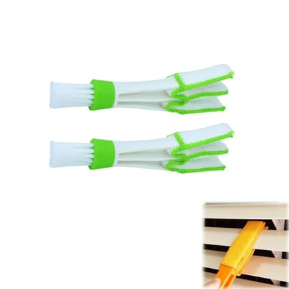 Blind Cleaner Duster Tool,Upgrade Detachable Window Blind Cleaner Tool,7 Fingers Dusting Cleaner Mini Blind Duster Brush for Wood Blinds Air Conditioner Vents Fans Car Vents Cleaning (White/2pcs) - color: White/2pcs