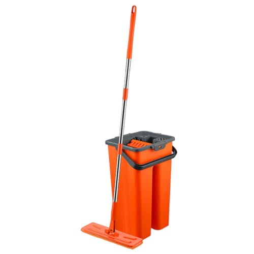 Macromax Premium Flat Tablet Mop - 8L Capacity for Wet & Dry Cleaning - Microfibre Mop with Washable Heads & Replacements - 180° Swivel Handle - Lock & Strap System for Hardwood, Tile & Laminate - color: Flat Tablet Mop