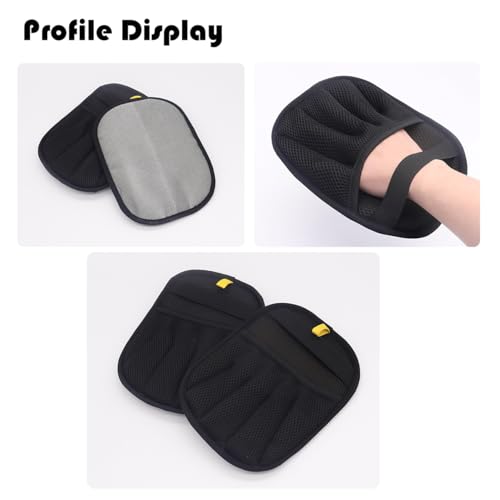 2 Pack Pet Hair Removal Gloves,Five-Finger Reusable Electrostatic Pet Hair Remover for Dog & Cat Hairfor Couch, Furniture, Car Seat, Carpet, Clothing (Black-up) - color: Black-finger