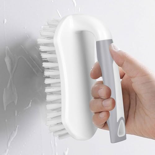 Scrub Brush 2 Pack, Heavy-Duty Scrub Brushes for Cleaning with Stiff Bristles Cleaning Brush for Shower, Bathroom, Carpet, Kitchen and Bathtub Scrubber
