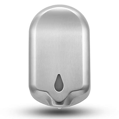 Commercial Gel Liquid Soap & Gel Hand Sanitizer Dispenser Automatic Touchless Wall Mounted for Commercial & Home Bathroom, Large Capacity 40.5 oz/1200 ml (Stainless Steel)