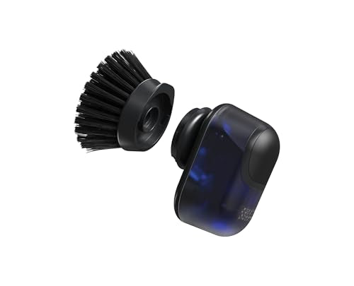 Joseph Joseph SinkTech Soap-Dispensing Palm Brush with Replaceable Head and Stainless-Steel Stand Drip Tray - style: Soap dispensing Palm Brush