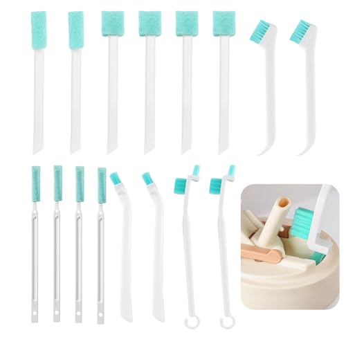 16 Pcs Crevice Cleaning Brush Set, Small Brushes for Tight Spaces, Humidifier Brush, Household Cleaning Tools for Home Appliances