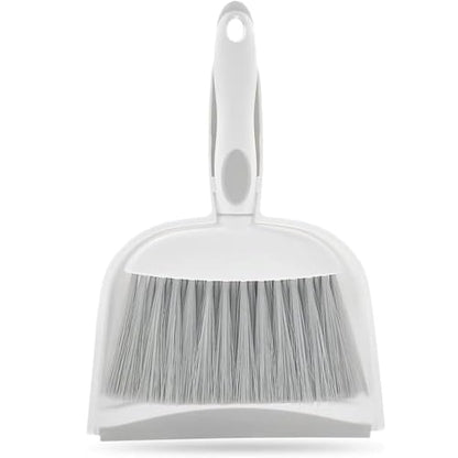 Dust pan, Small Broom and Dustpan Set, Mini Dustpan and Brush Set, Small Hand Broom with Dust Pan for Desk Table Cat Litter - Compact Hand Broom for Kitchen Counter Crumbs, RV Living Essentials (Gray) - size: 1pcs