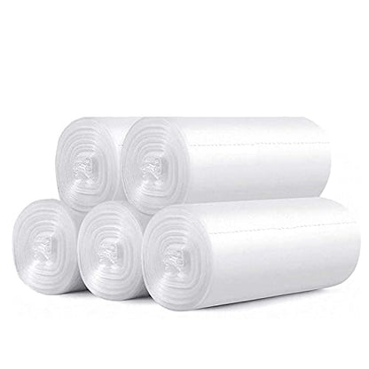 Small Trash Bags, Magesh 4 Gallon Trash Bags/Garbage Bags, Strong Wastebasket Liners for Bathroom Bedroom Office Trash Can, 125 Counts - style: 4 Gallon 125 Clear
