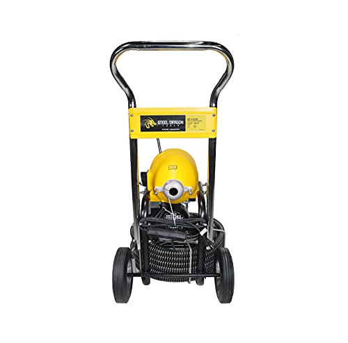 Steel Dragon Tools K1500A Drain Cleaning Machine for 2–8 Inch Pipes – 60 FT x 1-1/4 Inch Cable for Plumbing Drain Cleaning