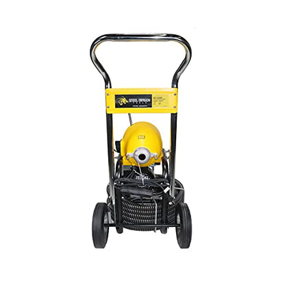 Steel Dragon Tools K1500A Drain Cleaning Machine for 2–8 Inch Pipes – 60 FT x 1-1/4 Inch Cable for Plumbing Drain Cleaning