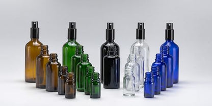 YIZHAO Black Glass Spray Bottles 2oz, with Small Fine Mist Spray, Metal Cap, Refillable for Essential Oil,Travel,Cleaning,Perfume,Aromatherapy,Makeup – 6 Pcs - color: Black, size: 50ml-6