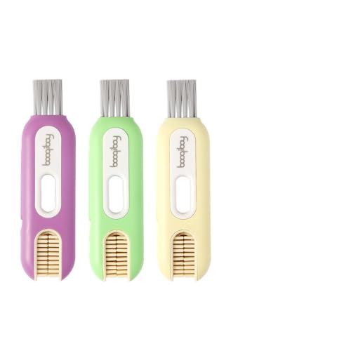 3 in 1 Cup Lid Cleaning Brush,Multifunctional Bottle Cleaner Brush with Hook Remover, Silicone Cup Holder Cleaner, Water Bottle Cleaner Brush for Cups, Lids, Tumblers and Kitchen Gaps - color: Color Mixing