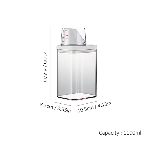 Multi-Purpose Liquid Dispenser - Spill-Proof Silicone Seal for Fabric Softener, Dish Soap & Laundry Storage (M) - color: M