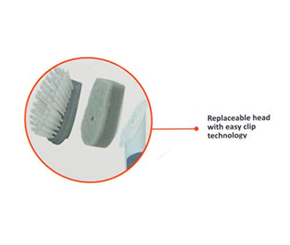 Soap Dispensing Dish Brush 2 In 1 Sponge And Bristle Brush Kitchen Brush For Dishes Pot Pan Sink Cleaning Dish Scrubber Brush With Built In Soap Liquid Dispenser, Long Handle, White