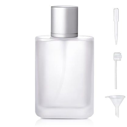 100ml/3.4 Oz Frosted Glass Spray Bottle Perfume Atomizer,Refillable Perfume Spray Bottle Perfume Bottles Empty with 3 Kinds of Perfume Dispenser (Frosted Glass 100ml) - style: Frosted Glass 100ml
