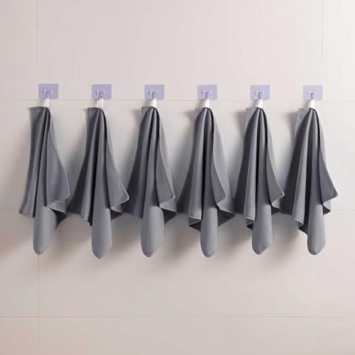 Microfiber Glass Cleaning Cloth 8 Pack, 16 Inch X 12 Inch, Lint Free Quickly Clean Window, Glasses, Windshields, Mirrors, and Stainless Steel, Grey - color: Grey