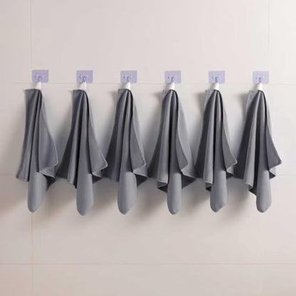 Microfiber Glass Cleaning Cloth 8 Pack, 16 Inch X 12 Inch, Lint Free Quickly Clean Window, Glasses, Windshields, Mirrors, and Stainless Steel, Grey - color: Grey