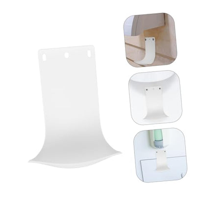 Soap Dispenser Drip Tray Wall Mounted Soap Dispenser Tray for Liquid Prevents Leaks and Spills Easy to Clean Portable Stand for Bathroom Kitchen 7.28 X 5.11 X 3.54 in - color: White