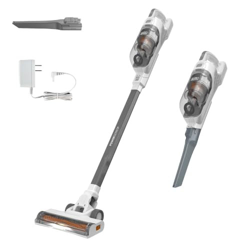 BLACK+DECKER POWERSERIES+ 20V MAX Cordless Stick Vacuum Cleaner with LED Floor Lights, Bagless, Lightweight, Cordless Vacuum Cleaners for Home, Up to 44 Minutes, Powerful Suction, Gray (BHFEA520J) - style: 20V Vacuum