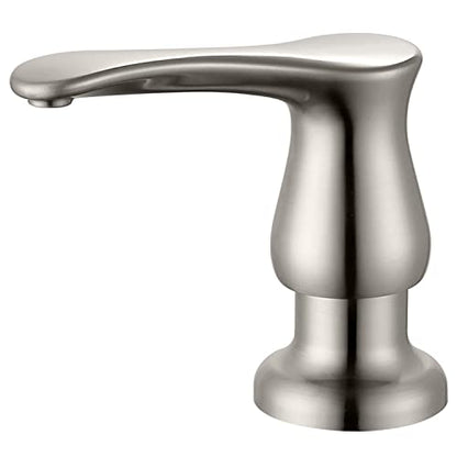 GAGALIFE Kitchen Sink Soap Dispenser - Brushed Nickel Built in Soap Dispenser with 17 OZ Bottle, Lotion Dispenser for Kitchen Sink, Refill from The Top - color: Brushed Nickel, size: with Bottle